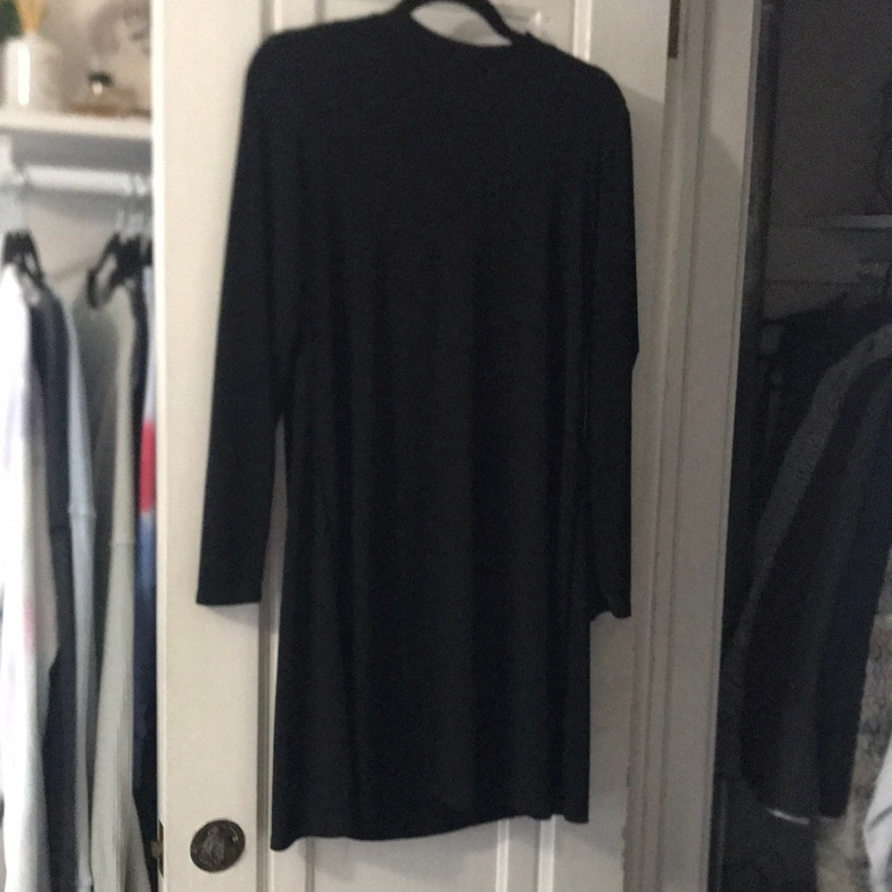 Black, long sleeve dress